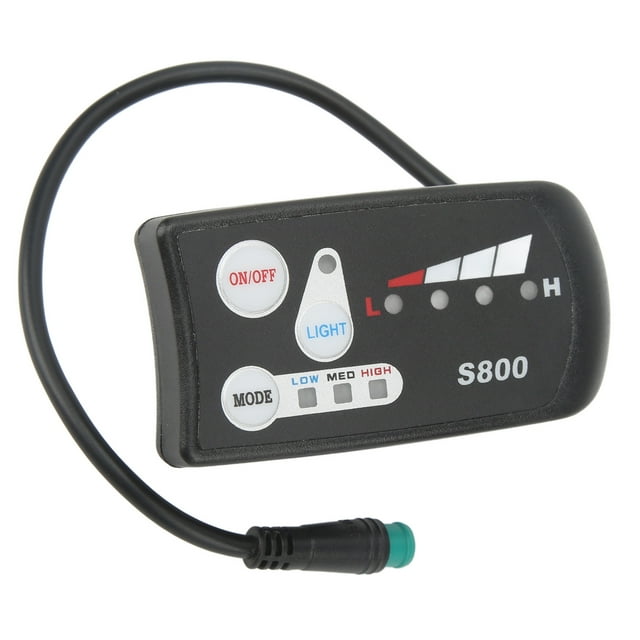 Electric Bicycle LED Display, Compact ABS Simple Operation Electric Bike Display With Waterproof Connector For 36V 48V Universal