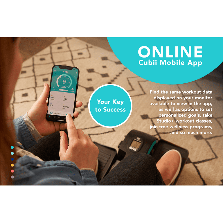 Cubii JR2 Compact Seated Elliptical Trainer with Bluetooth 8