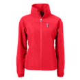 thumbnail image 2 of Women's Cutter & Buck  Red Texas Rangers Charter Eco Recycled Full-Zip Jacket, 2 of 3
