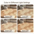 thumbnail image 7 of ODIKA 3'x5' Washable Throw Rug Rag Layered Checkered Boho Striped Mosaic Farmhouse Vintage Frame for Entryway, Kitchen, Mudroom, Stain Resistant, Low Profile, Non-Slip, 7 of 7