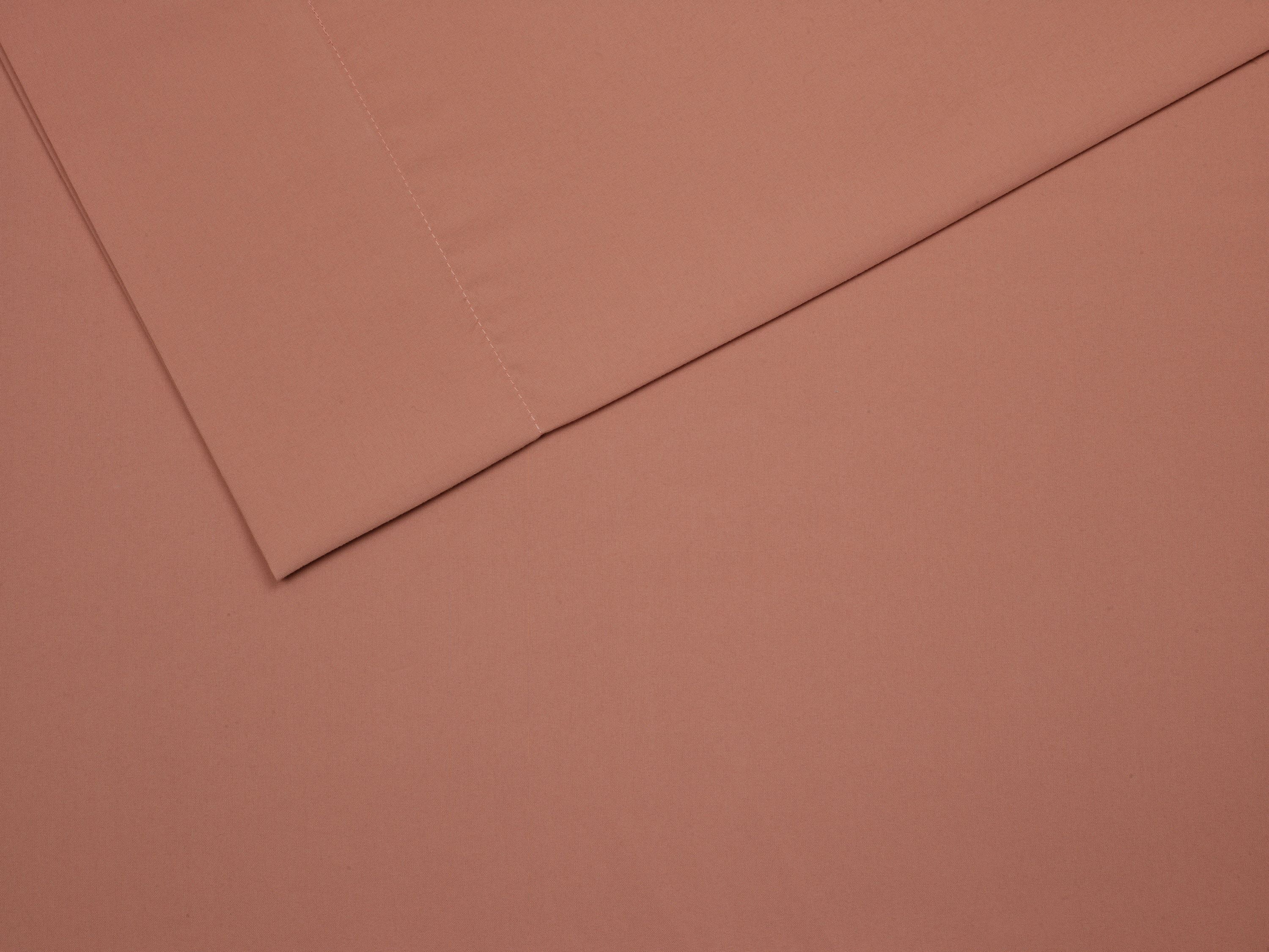 Mainstays Comfort Chill Microfiber Bed Sheet Set, Full, Terracotta Dream, 4 Piece