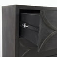 thumbnail image 2 of Contemporary Dark Oval Accent Cabinet, 2 of 9
