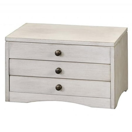 Wooden 3-drawer Jewelry Box