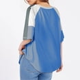 thumbnail image 3 of Plebaso T-Shirts Oversize pour Femmes Manches Courtes d'Été Décontracté Col Rond Ample, 3 of 7