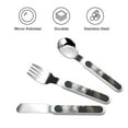 thumbnail image 3 of Gaeub Dog Wrapped in Towel 1 Print 3-Piece Children Knife Spoon Fork Set,Stainless Steel Child Flatware Set,Kids Utensils Set with Case for Lunch Box (Fork Spoon Knife Combo), 3 of 8