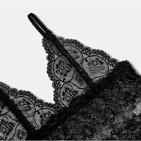 

Toyella Pajamas Silk Homewear Women s Underwear Nightdress European And American Black XL