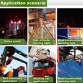 thumbnail image 3 of kurtrusly Solar LED Round Warning Light Lamp Bright Traffic Alarm Flash Light Type D 1Set, 3 of 6