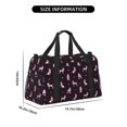 thumbnail image 3 of Disketp Poodle Dog Bolsa de Viaje Tipo Duffle, Bolso de Mano para Fin de Semana para Mujer, Bolsa de Gimnasio Ligera para Hombre, Esencial para Viajes, 3 of 7