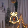 thumbnail image 2 of Luces navideñas Árbol de Navidad de Papá Noel Luces de ventana con cascabeles y pequeño adorno colgante Árbol de Navidad de Papá Noel y ciervo Luces de interior a batería para decoraciones navideñas, 2 of 8