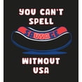 thumbnail image 2 of You Can't Spell Sausage Without USA Adult Short Sleeve Tee-Medium-Black, 2 of 3