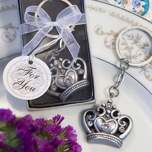 60 Royal Crown Design Key Ring Favors Wedding Favor Bridal Shower 