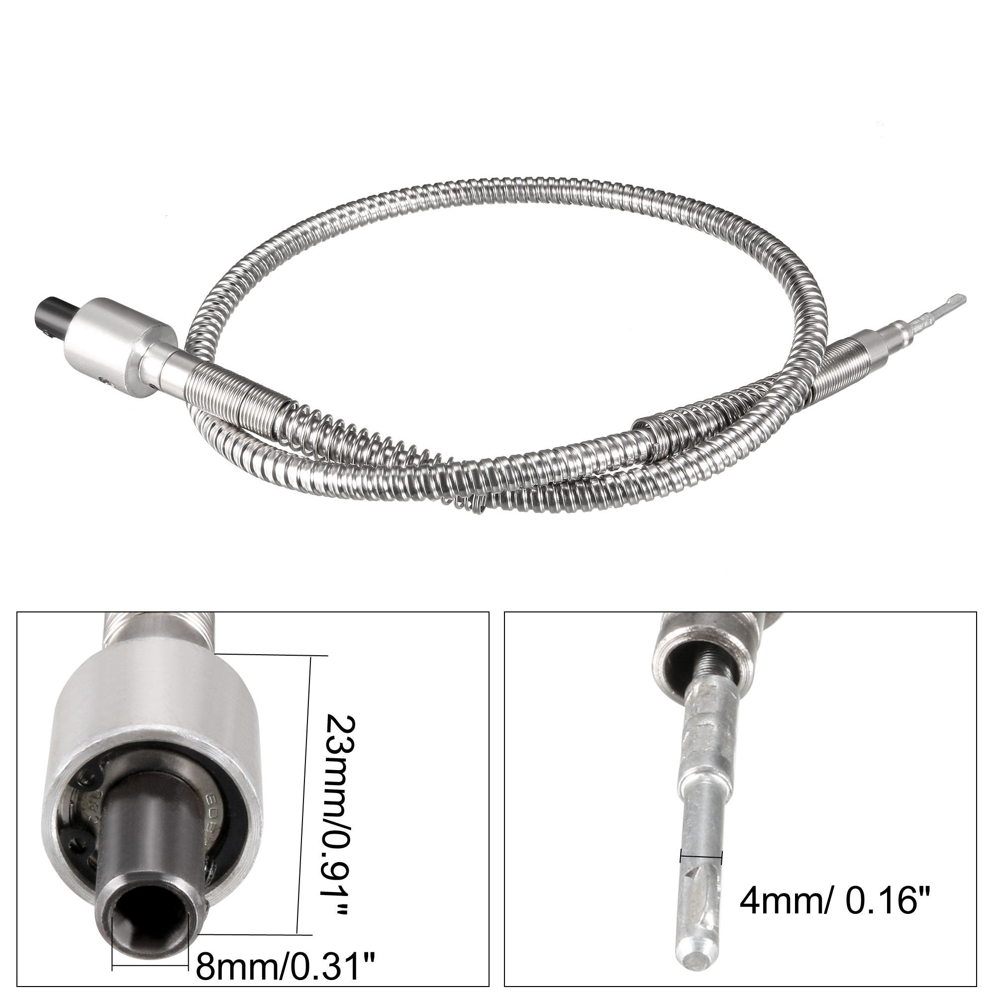 Flexible Shaft Rotary Tool, Flex Shaft Attachment 39 inch Extension 8mm