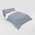 thumbnail image 3 of Geometric Duvet Cover Set, Oriental Motifs Floral and Traditional Mosaic Design, Bedding Set with Shams and Fitted Sheet, 3 Sizes, by Ambesonne, 3 of 3