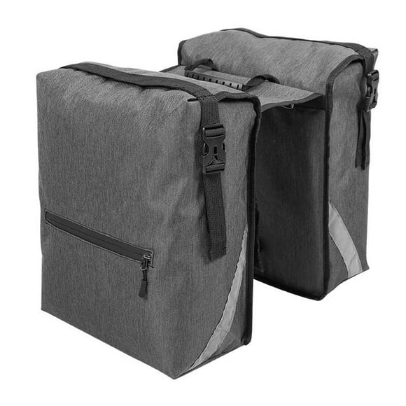 Yimiti Bike Side Bag 28L Water Resistant Carrier Saddle Bag Reflective Double Pannier