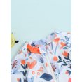 thumbnail image 6 of Bslissey Toddler Baby Girls Rash Guard Swimsuit Jumpsuit Floral Print Short Sleeve Zipper One Piece Swimwear Infant Casual Summer Bathing Suit Beach Wear 3M-3T, 6 of 9