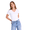 White, variant on Women's Double Band V-Neck T-Shirt, White, X-Large