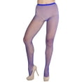 thumbnail image 3 of ToBeInStyle Women's Sexy Fishnet Pantyhose Sheers Hosiery - Royal Blue - One Size, 3 of 4
