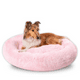 thumbnail image 1 of Cama Redonda Antiestrés para Perros Camita Bienestar Memory Foam Grande 100cm Rosa, 1 of 2