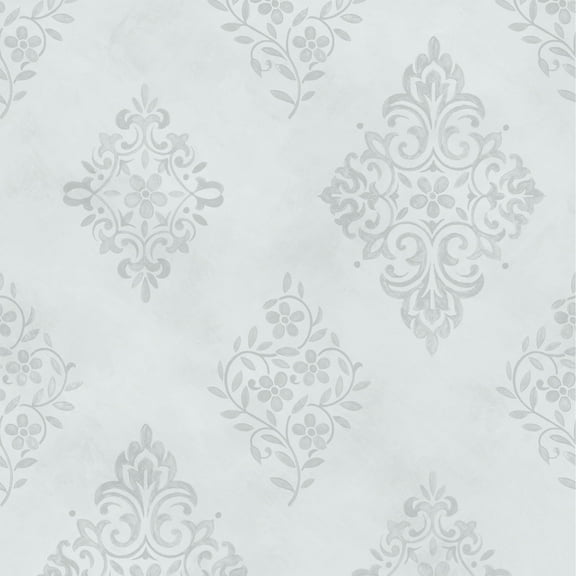 Rachel Ashwell Diamond Motif Blue Wallpaper