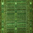 thumbnail image 1 of Ahgly Company Indoor Square Abstract Green Modern Area Rugs, 4' Square, 1 of 4