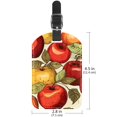 thumbnail image 6 of Square 2Pack PU Leather Fruit Cruise Luggage Tag with Privacy Cover and Name ID Tag for Travel Handbags Backpacks Luggage Tags, 6 of 6