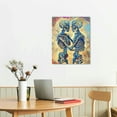 thumbnail image 3 of JEUXUS  Vintage Skull Canvas Wall Art Abstract Human Skeleton Couple Romantic Love Decoration Gift for Bedroom Home Walls Stretched and Framed Ready to Hang, 3 of 5