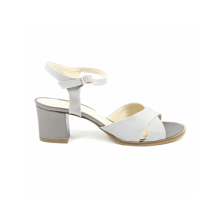V 1969 Italia Womens Ankle Strap Sandal Grey VERA Grey 36 IT - 6 US