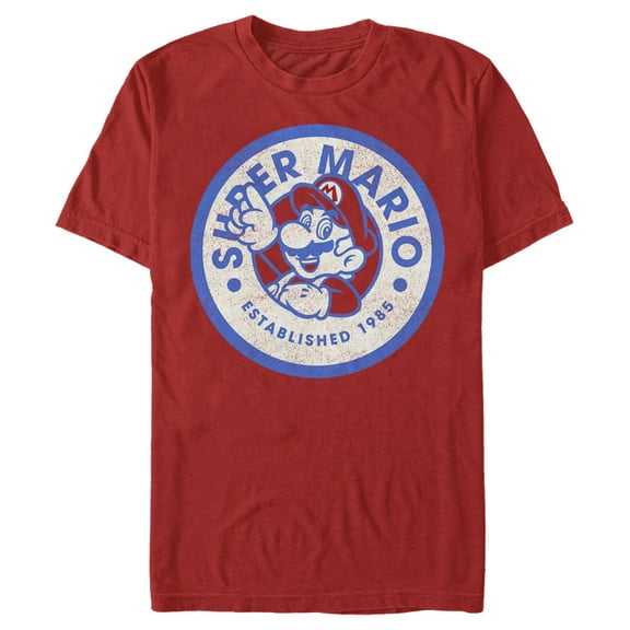 Men's Nintendo Established 1985 Badge Graphic T-Shirt