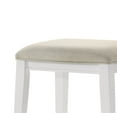thumbnail image 3 of Xukmct 25.5" Upholstered Backless Bar Stool Bar Chair for Home, Bar, Dining Room, White, 3 of 5
