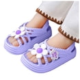 thumbnail image 5 of Quealent Toddler Girls & Boys Sandals Little Girls Boys Kids Summer Dress Shoes Little kids Casual Sandals Purple for Size 1.5, 5 of 8