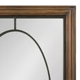 thumbnail image 4 of Kate and Laurel Silverthorne Traditional Wood and Metal Framed Wall Mirror, 24 x 35, Rustic Brown and Natural Iron, Chic Farmhouse Mirror for Wall, 4 of 8