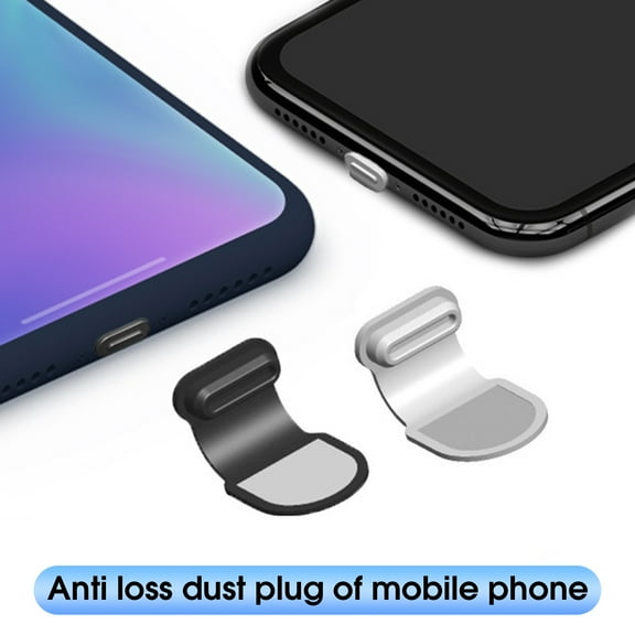 Citystores Dustproof Plug Universal Anti lost Silicone Mobile Phone Charging Port Anti dust Cover Stopper for iPhone/for