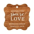 thumbnail image 1 of Darling Souvenir Custom Hang Tags Sending You S'More Love Favor Gift Tags Personalized Fancy Bonbonniere Tag-Rustic Wood-50 Tags, 1 of 1