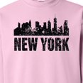 thumbnail image 3 of Inktastic New York Skyline Grunge Adult Sweatshirt, 3 of 4