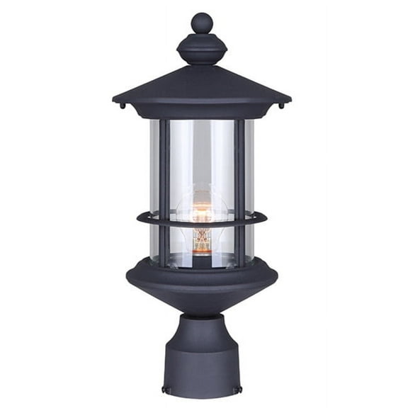 Canarm Iol303 Treehouse 1 Light 4-11/16" Wide Landscape Single Head Post Light - Black