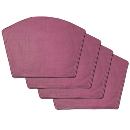 Bed Bath And Table Teepee bed bath n more Burgundy Restaurant Quality Heavyweight Vinyl Wedge Table Placemats (Set of 2, 4 or 6) Set of 4 ()
