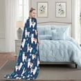 thumbnail image 2 of Llama Llama Blanket Throw Blanket Travel Blanket Lightweight Warm Flannel Fleece Blankets Cozy Soft Blanket Gifts for Women Men Girls Boys 80"x60", 2 of 6