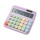 thumbnail image 1 of Calculadora de escritorio Papelería escolar Calculadora estética Calculadora de oficina de ahorro de energía Calculadora mecánica para preescolar Púrpura, 1 of 8