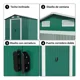 thumbnail image 5 of Casa Bodega Cobertizo Exterior Jardín De Metal 238x131x181cm, 5 of 8