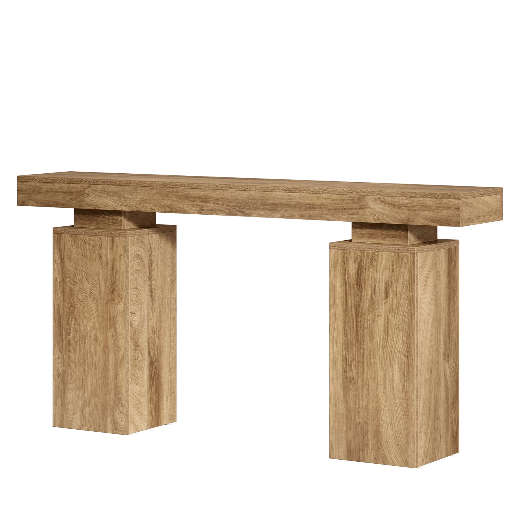 MAYEERTY 63" Rustic Console Table, Farmhouse Wooden Entryway Sofa Table, Narrow Stand for Living Room, Hallway, Foyer