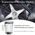 thumbnail image 4 of Wet Blade Assembly Replacement Blades Stainless Steel Blade Assembly Compatible with Vitamix 7500/750/780/5300 Series Blender, Only Fits 64oz Low Profile Container, 4 of 5