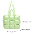 thumbnail image 2 of Bolso para Mujeres Tote Nube Suave Gran Capacidad Cierre Hombro Con Transporte Color Sólido, 2 of 9