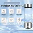 thumbnail image 2 of H2next Hydrogen Water Bottle, Hydrogen Water Generator with SPE & PEM Technology, Portable, 14.2 OZ, Silver, 2 of 7
