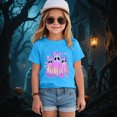 thumbnail image 2 of HCNTES Toddler Baby Girl Halloween Shirt Cute Ghost Pumpkin T-Shirt for Kids Short Sleeve Tee Fall Tops, 2 of 5