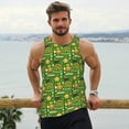 thumbnail image 6 of Goofa traditional Irish colours Pattern Men's Workout Tank Top Slim-Fit Tank Quick Dry Fit Muscle Tank Top Beach Tank Top Bodybuilding Sleeveless T Shirt-Large, 6 of 7
