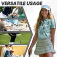 thumbnail image 6 of Uorisanigo Leaf Couple Matching Outfit Golf Shirts for Men Women Short Sleeve 1/4 Zip Up Quick Dry Summer Tennis Shirts Size S Lightweight Casual Collared Athletic Tops, 6 of 8