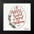 thumbnail image 2 of Imperfect Dust 20x20 Black Modern Framed Museum Art Print Titled - Merry Heart, 2 of 5