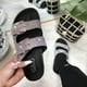 thumbnail image 1 of Verano degradado color suave cerrojo moda plana sandalias de diamantes de imitación zapatos de mujer Wmkox8yii hj789, 1 of 5