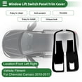 thumbnail image 2 of Cubierta del panel de interruptores de elevación de ventanas Unique Bargains para Chevrolet Camaro 2010-2011 Frontal Izquierda Derecha Etiqueta de control de ventana del automóvil Negro Piano, 2 of 6