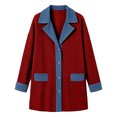 thumbnail image 3 of Zecgelong Stylish Two Tone Denim Outerwear For Girls Casual Warm Jacket With Comfortable Fit, 3 of 6